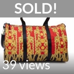 🚫SOLD🚫CHAIN ROYAL BAROQUE DUFFEL BAG